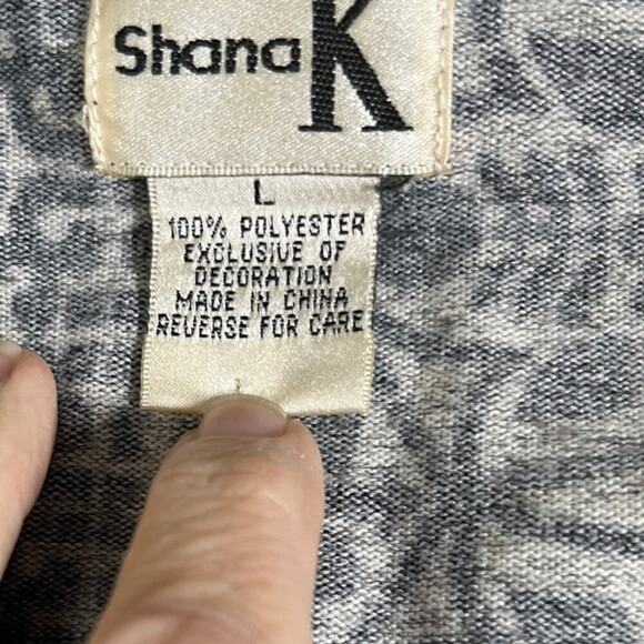 Y2K Boho Paisley Tunic Dress L Black Red Purple Long Sleeve Empire Waist Retro - Picture 5 of 11